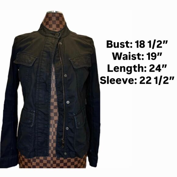 Vince Utility Jacket Womens XS Gray/Black Cargo Coat Preppy Gorpcore Minimalist - Picture 11 of 11